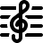 ícone da Clave de sol